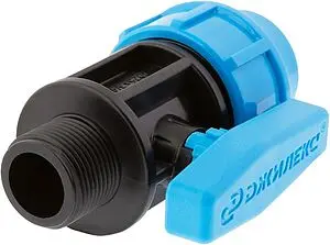 Кран шаровый с переходом на пнд трубу 25мм x ¾"н Джилекс 9365 Кран шаровый с переходом на пнд трубу 25мм x ¾"н Джилекс 9365, 1