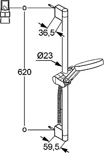 Душевая стойка Kludi A-QA хром 6573005-00 Душевая стойка Kludi A-QA хром 6573005-00, 2