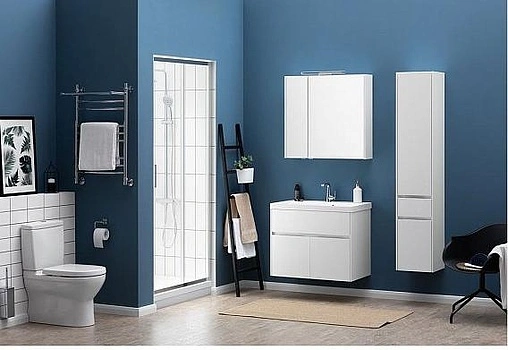 Тумба-умывальник Aquanet Латина 80 белый 00179638+00179395