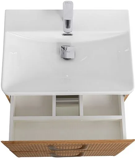 Тумба под умывальник подвесная BelBagno DUE 60 Rovere Nature DUE-600-2C-SO-RN-P