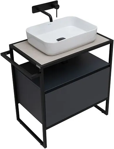 Тумба под умывальник напольная Allen Brau Priority 70 антрацит 1.31001.AM