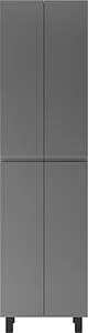Шкаф-пенал напольный Домино Graffo 50 графит матовый DGr2423P, 4