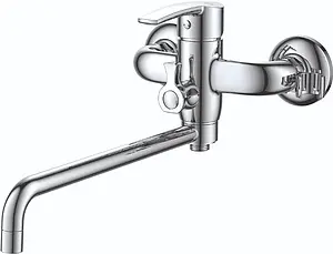 Смеситель для ванны с длинным изливом D&K Rhein Valerius хром DA1363301 Смеситель для ванны с длинным изливом D&K Rhein Valerius хром DA1363301, 1