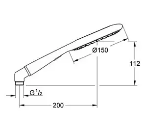 Лейка ручного душа Grohe Rainshower Icon хром/красный 27443000 Лейка ручного душа Grohe Rainshower Icon хром/красный 27443000, 2
