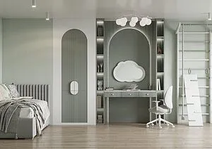 Зеркало Aquaton Каспер Облако 52 белый матовый 1A283602CRE20, 5