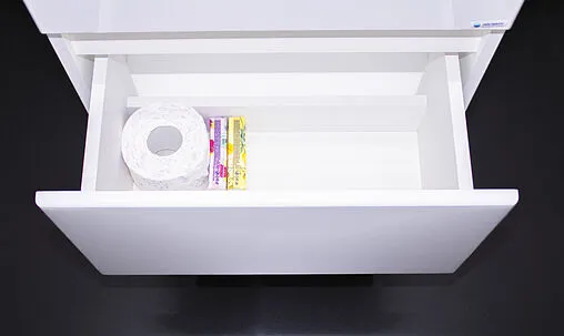 Тумба-умывальник подвесная Айсберг Классик 55 белый DA3006T+4607152360509