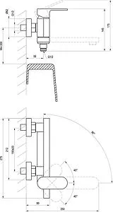 Смеситель для ванны Ravak Chrome чёрный матовый X070431, 2