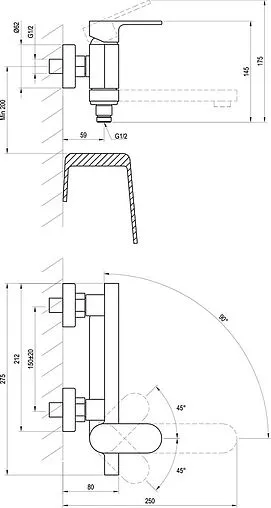 Смеситель для ванны Ravak Chrome чёрный матовый X070431 Смеситель для ванны Ravak Chrome чёрный матовый X070431