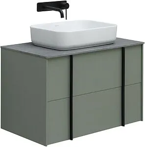 Тумба-умывальник подвесной Allen Brau Reality 80 олива 1.32005.CGM+, 1