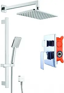 Душевая система со смесителем для душа Swedbe Platta хром 5539 Душевая система со смесителем для душа Swedbe Platta хром 5539, 1