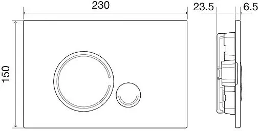 Комплект 5 в 1 BelBagno Onda BB066CHR/BB870SC/BB002-80/BB014-SR-BIANCO с кнопкой белый глянцевый