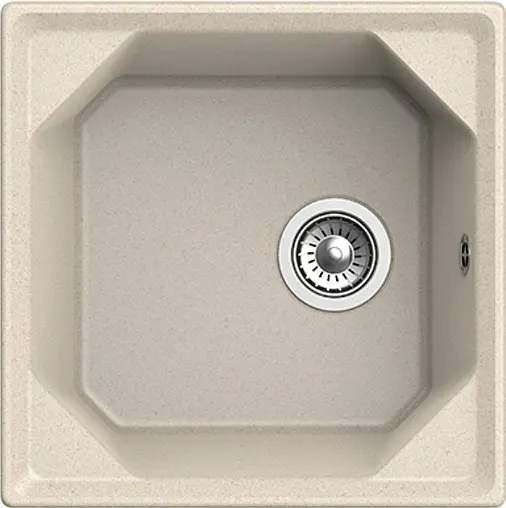 Мойка кухонная GranFest Unique U-500 бежевый
