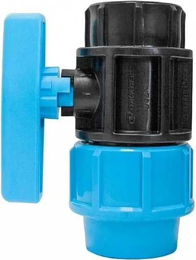 Кран шаровый с переходом на пнд трубу 32мм x 1&quot;в Джилекс 9166