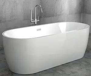 Ванна акриловая отдельностоящая Abber 175x80 AB9219 Ванна акриловая отдельностоящая Abber 175x80 AB9219, 1