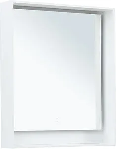 Зеркало с подсветкой Aquanet Милан 70 белый глянец 00336391, 1