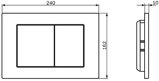 Клавиша смыва для унитаза Am.Pm PrimeFit S I090251 хром глянцевый Клавиша смыва для унитаза Am.Pm PrimeFit S I090251 хром глянцевый