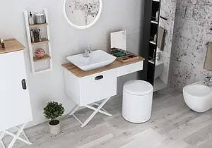 Пуфик Isvea Marino 40 белый 21SQ9301040I, 4