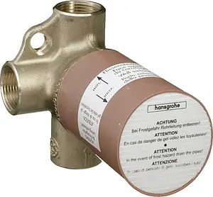 Скрытая часть запорного/переключающего вентиля Trio Hansgrohe 15981180 Скрытая часть запорного/переключающего вентиля Trio Hansgrohe 15981180, 1