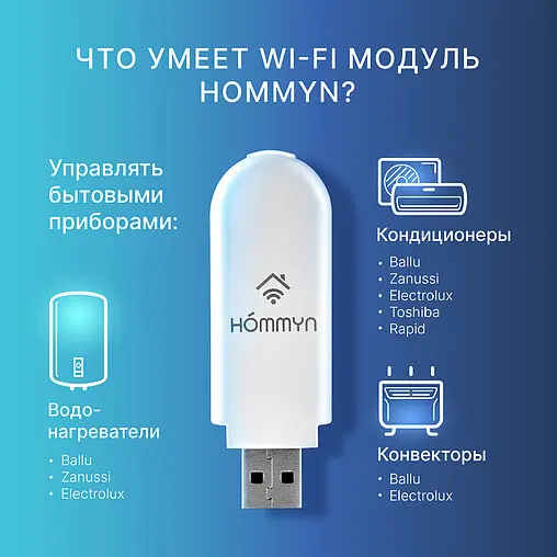 Модуль съемный управляющий USB HOMMYN HDN/WFN-02-01 Модуль съемный управляющий USB HOMMYN HDN/WFN-02-01