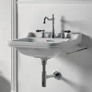 Раковина Kerasan Waldorf 60 белый 4140K1bi/cr*3 Раковина Kerasan Waldorf 60 белый 4140K1bi/cr*3, 3