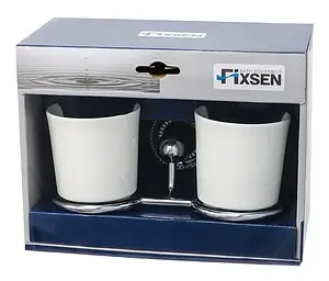 Стакан двойной Fixsen Style хром FX-41107 Стакан двойной Fixsen Style хром FX-41107, 2