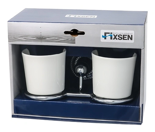 Стакан двойной Fixsen Style хром FX-41107 Стакан двойной Fixsen Style хром FX-41107