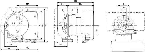 Насос циркуляционный Grundfos MAGNA1 32-120 99221281