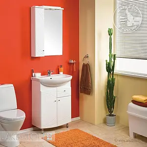 Тумба-умывальник напольная Aquaton Пинта M 60 белый 1A1231K0PT01R Тумба-умывальник напольная Aquaton Пинта M 60 белый 1A1231K0PT01R, 3