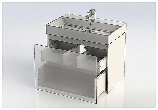 Тумба под умывальник Aquanet Нью-Йорк 70 орех 00203946