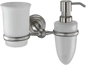 Дозатор для жидкого мыла Wasserkraft Ammer никель 7089 Дозатор для жидкого мыла Wasserkraft Ammer никель 7089, 1