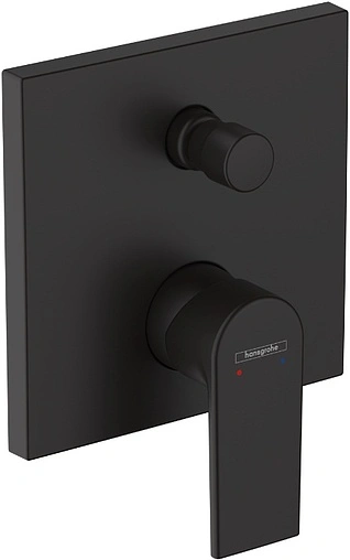 Смеситель для ванны скрытого монтажа Hansgrohe Vernis Shape чёрный матовый 71468670