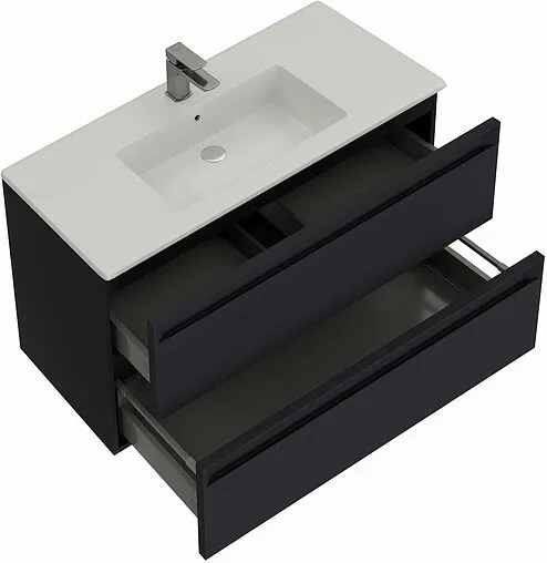 Тумба-умывальник подвесная Allen Brau Eclipse 2.0 80 антрацит 1.E1002.AM 2.0+4.11025.20