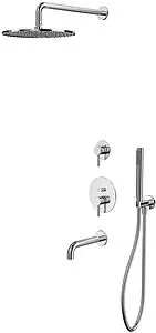 Душевая система со смесителем для ванны WHITECROSS Y chrome хром YSET07CR, 1