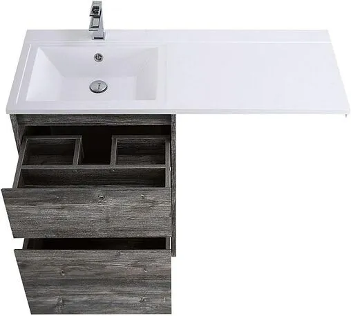 Тумба-умывальник напольная над стиральной машиной BelBagno KRAFT-LVD 120 Pino Pasadena KRAFT-LVD-580/1200-2C-PIA-PP+