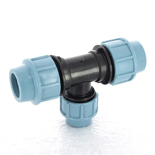 Тройник компрессионный соединительный 32мм x 32мм x 32мм Unidelta 1005032000