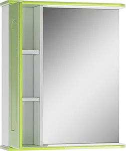 Шкаф-зеркало Айсберг Радуга Лайм 60 лайм DA1127HZR, 3