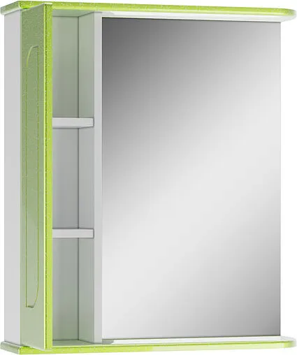 Шкаф-зеркало Айсберг Радуга Лайм 60 лайм DA1127HZR