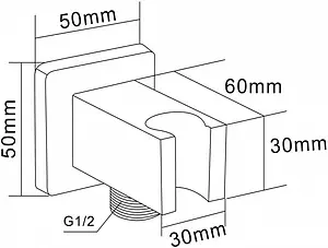 Шланговое подключение Swedbe Platta хром 5504, 2