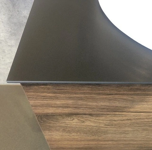 Тумба-умывальник подвесная Comforty Порто 120-1 дуб тёмно-коричневый/чёрный 00-00000828CF