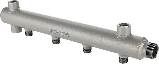 Коллектор распределительный концевой 6 отводов 1&quot;н x ½&quot;н Ду 50мм Valtec VTc.510.BS.50060406
