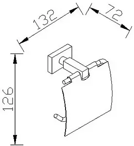 Держатель туалетной бумаги Milardo Bering хром BE032MI, 2