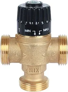 Трехходовой термостатический смесительный клапан 1&quot; +30...+65°С Kvs 1.8 Stout SVM-0125-186525, 5