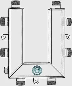 Коллектор распределительный кольцевой 3 контура 1"н x 1"н Север-KLK3(Aisi) 1915087 Коллектор распределительный кольцевой 3 контура 1"н x 1"н Север-KLK3(Aisi) 1915087, 5