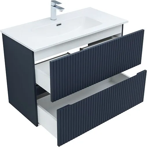 Тумба-умывальник Aquanet Джейн 90 маренго 00313303+