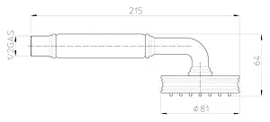 Лейка ручного душа Bossini Liberty-Gom CR хром B00750.030 Лейка ручного душа Bossini Liberty-Gom CR хром B00750.030, 2