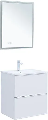 Тумба-умывальник Aquanet Арт 60 белый матовый 00313254+00306390