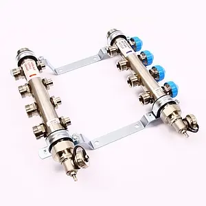 Группа коллекторная без расходомеров 4 отвода 1&quot;н/н x ¾&quot;ек Uni-fitt 456W4304, 2