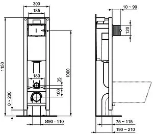 Комплект 3 в 1 Ideal Standard I.Life A RimLS+ WA330101 Комплект 3 в 1 Ideal Standard I.Life A RimLS+ WA330101, 2