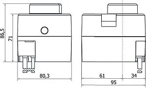 Привод для смесительных клапанов аналоговый 230В Stout SVM-0025-230017, 2