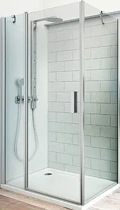 Душевое ограждение 1200x900мм прозрачное стекло Roltechnik Tower Line TDO1+TB/1200*900 724-1200000-00-02+725-9000000-00-02, 1